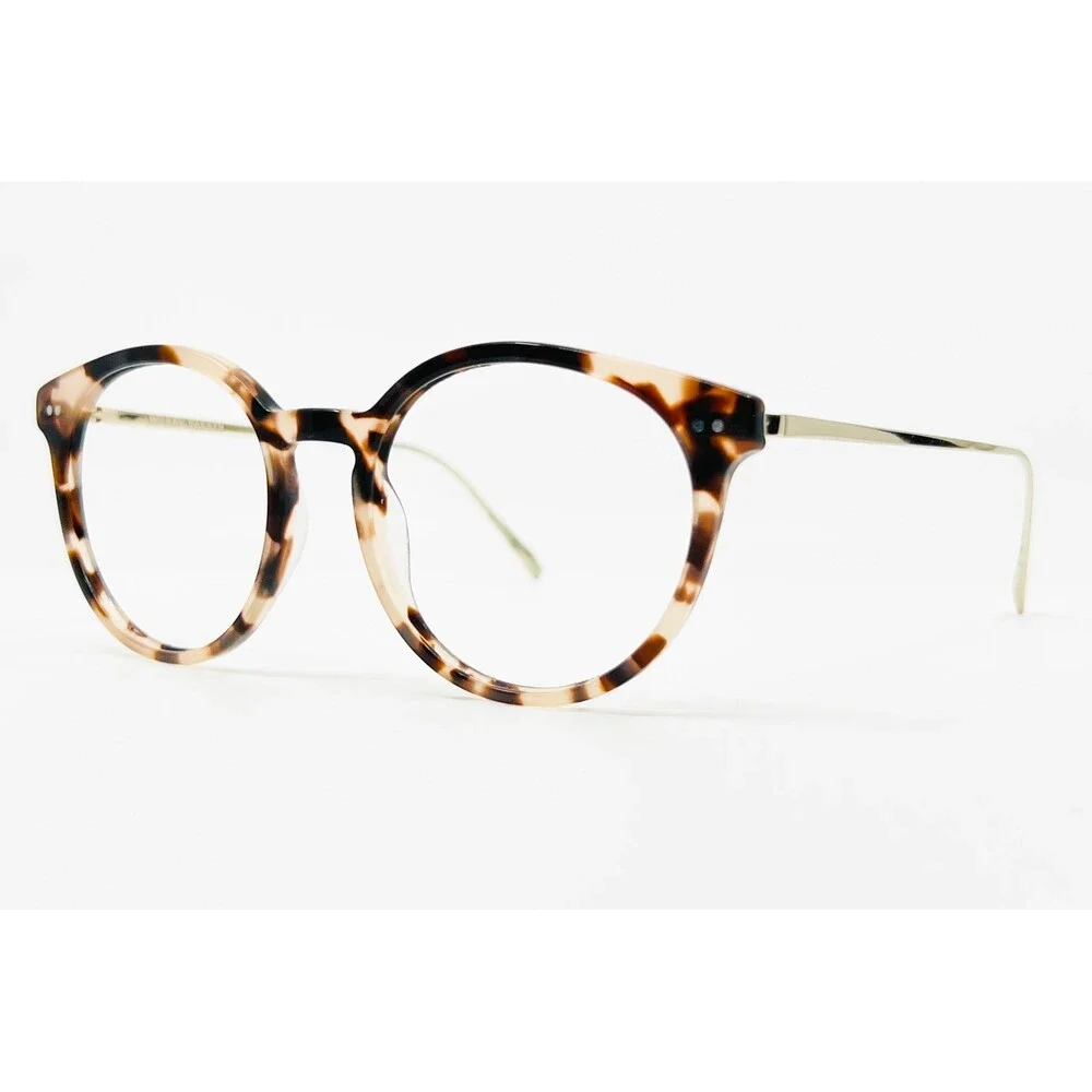 Warby Parker Langley Eyeglasses Men Tortoise Shell Round Frame 50-18-140
